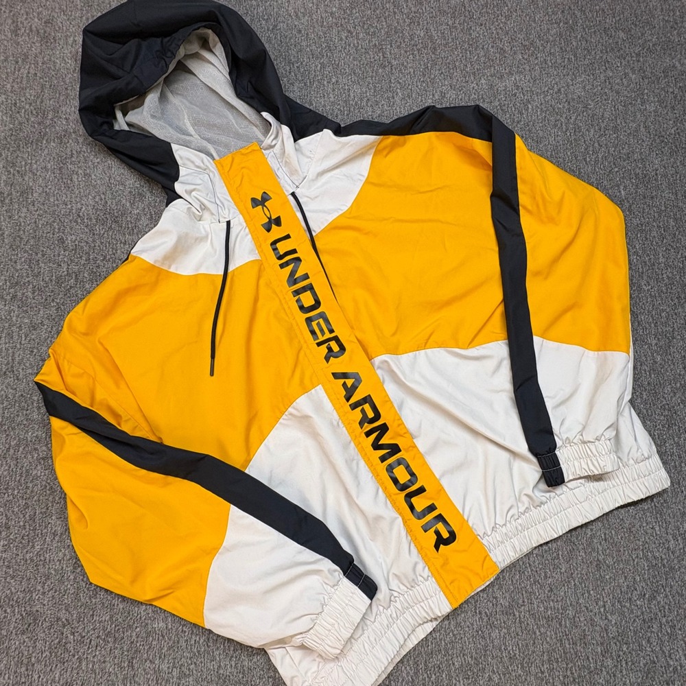 Under‎ Armour Rush Woven Full-Zip Unisex Tracksuit Colorblock Windbreaker Small